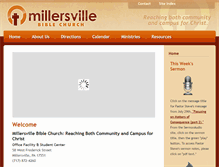 Tablet Screenshot of millersvillebiblechurch.org